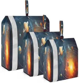 Solar System Compression Packing Cubes 3 Set Travel Packing Cubes for Suitcases Organizer Bags Set for Travel Accessories