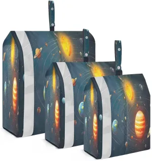 Solar System Moon Compression Packing Cubes for Travel Packing Organizers Large Luggage Organizers Bags for Women Travel Accessories