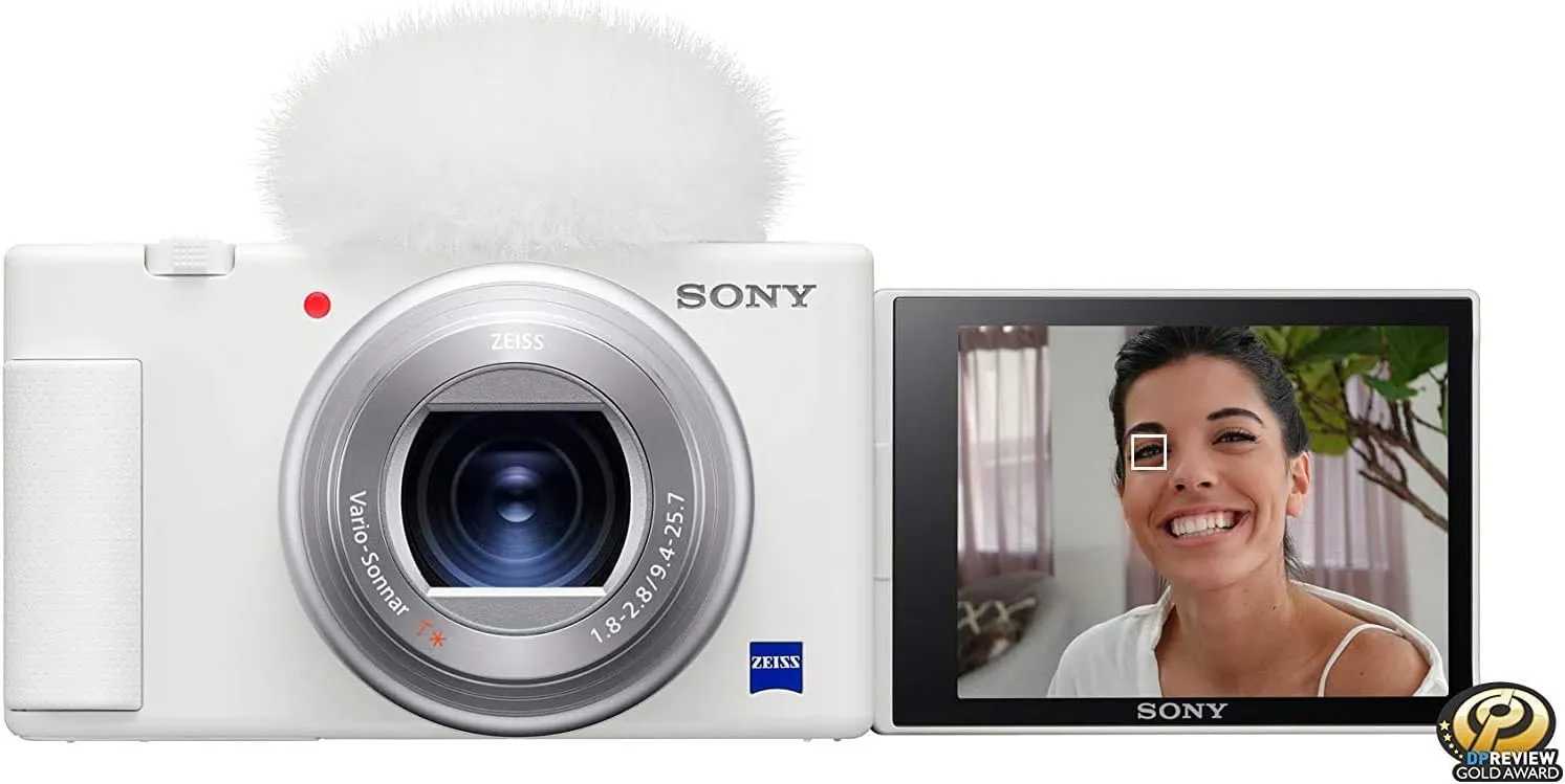 Sony ZV-1 Digital Camera Bundle with ACCVC1 Vlogger Accessory Kit, Gadget Bag, Card Reader, More | Sony ZV1 Point & Shoot Camera for Content Creators, Vlogging and YouTube