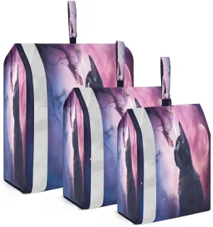 Space Cat Starry Sky Compression Packing Cubes for Travel Packing Organizers Large Luggage Organizers Bags for Women Men Travel Luggage
