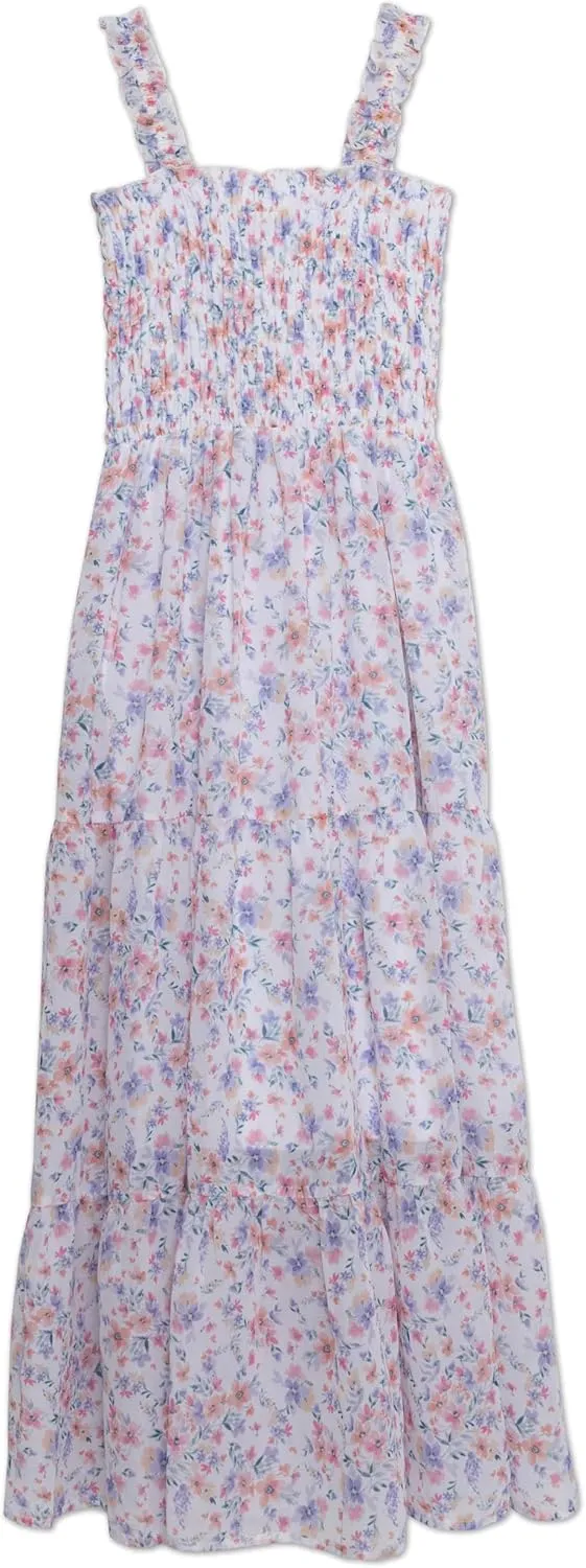 Speechless Girls' Sleeveless Smocked Maxi Sundress