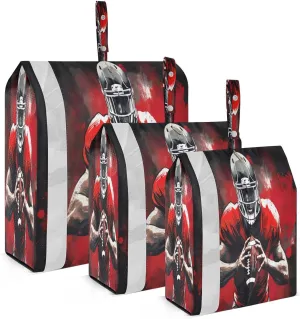 Sport Football Player Compression Packing Cubes for Travel Packing Organizers Large Luggage Organizers Bags for Carry on Luggage