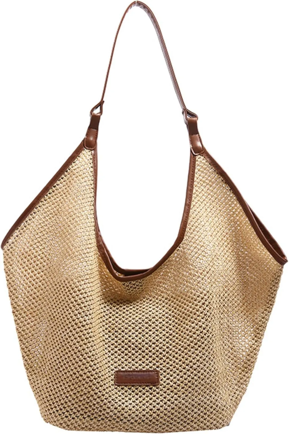 Straw Bag Hobo Totebag Women Beach Bag With Inside Purse Vacation Vintage Purse Summer Shoulder Bags