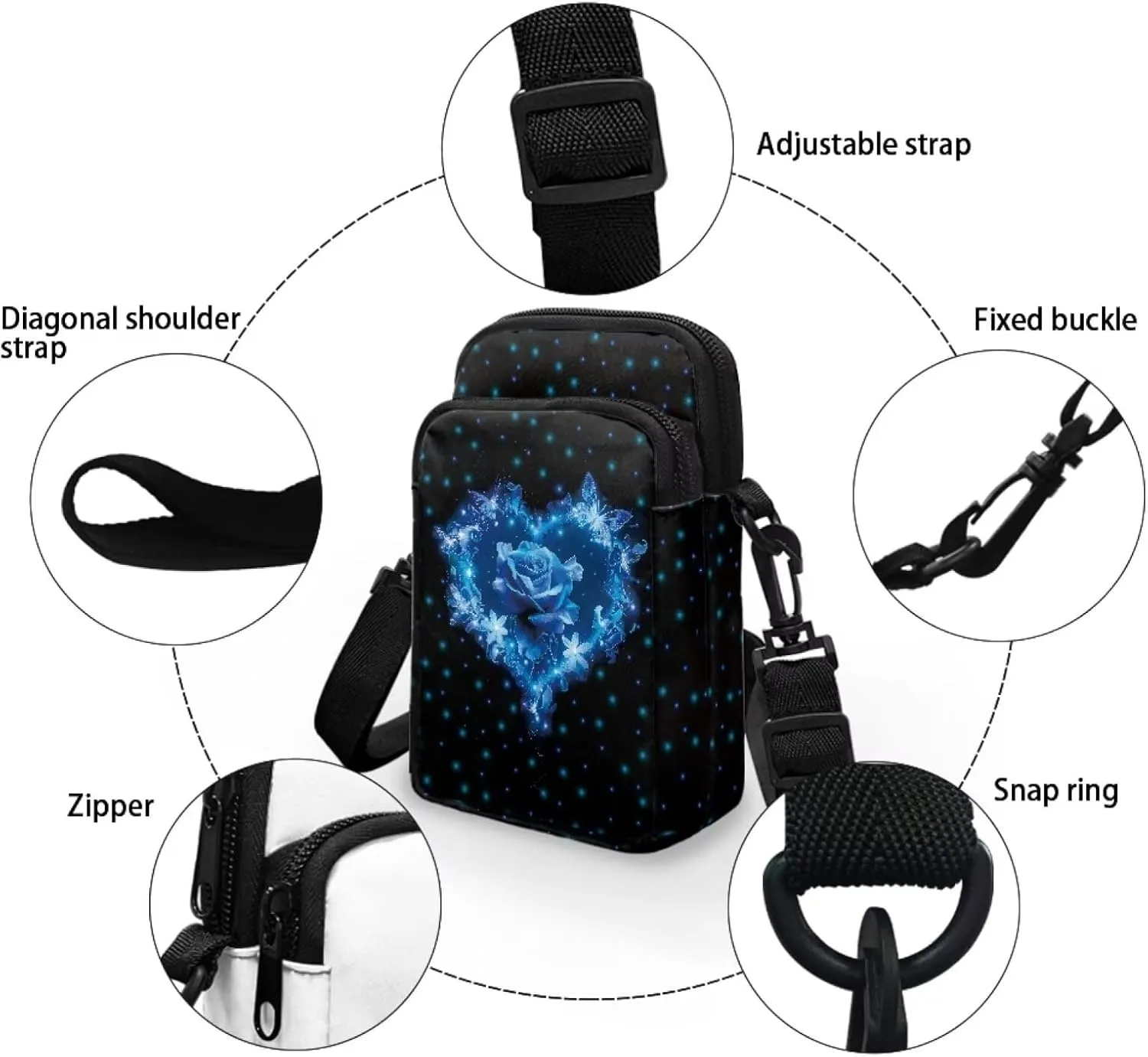 Toddler Girls Crossbody Bags, Kawaii Cross Body Bag Small Satchel Sling Bags for School