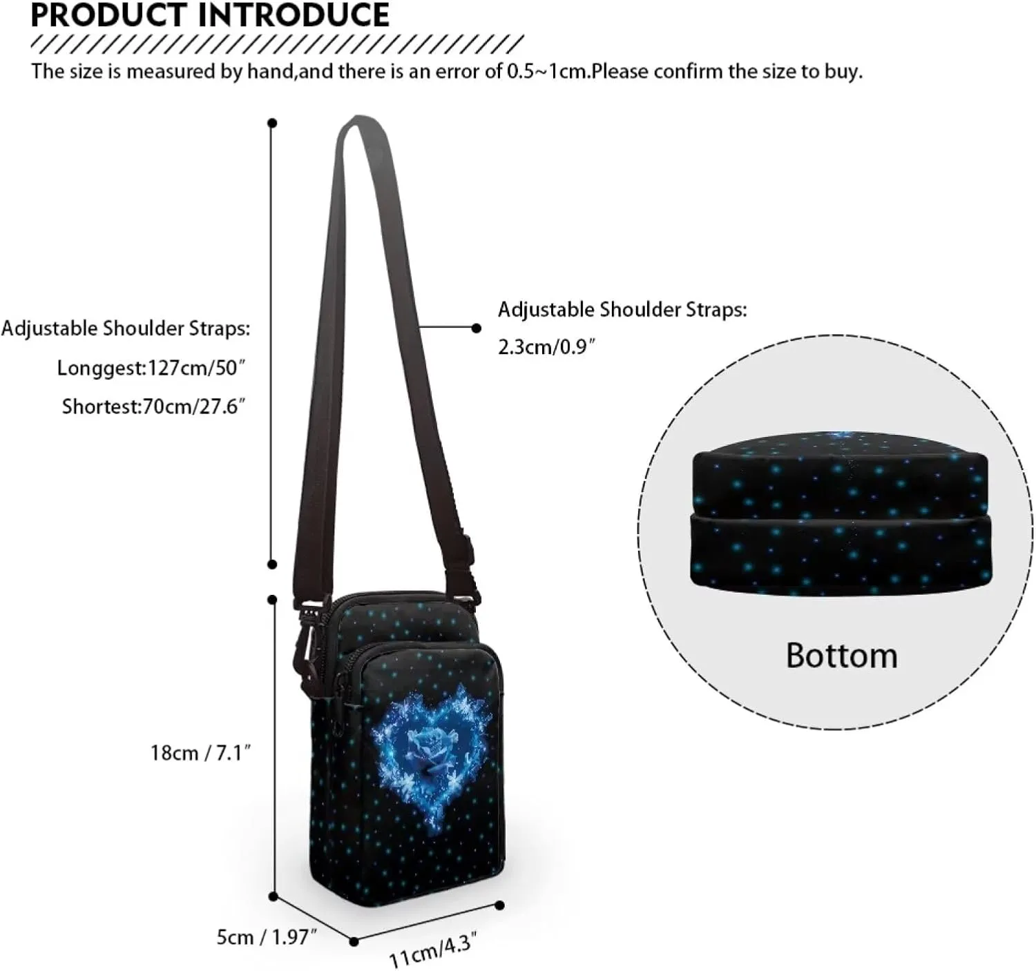 Toddler Girls Crossbody Bags, Kawaii Cross Body Bag Small Satchel Sling Bags for School