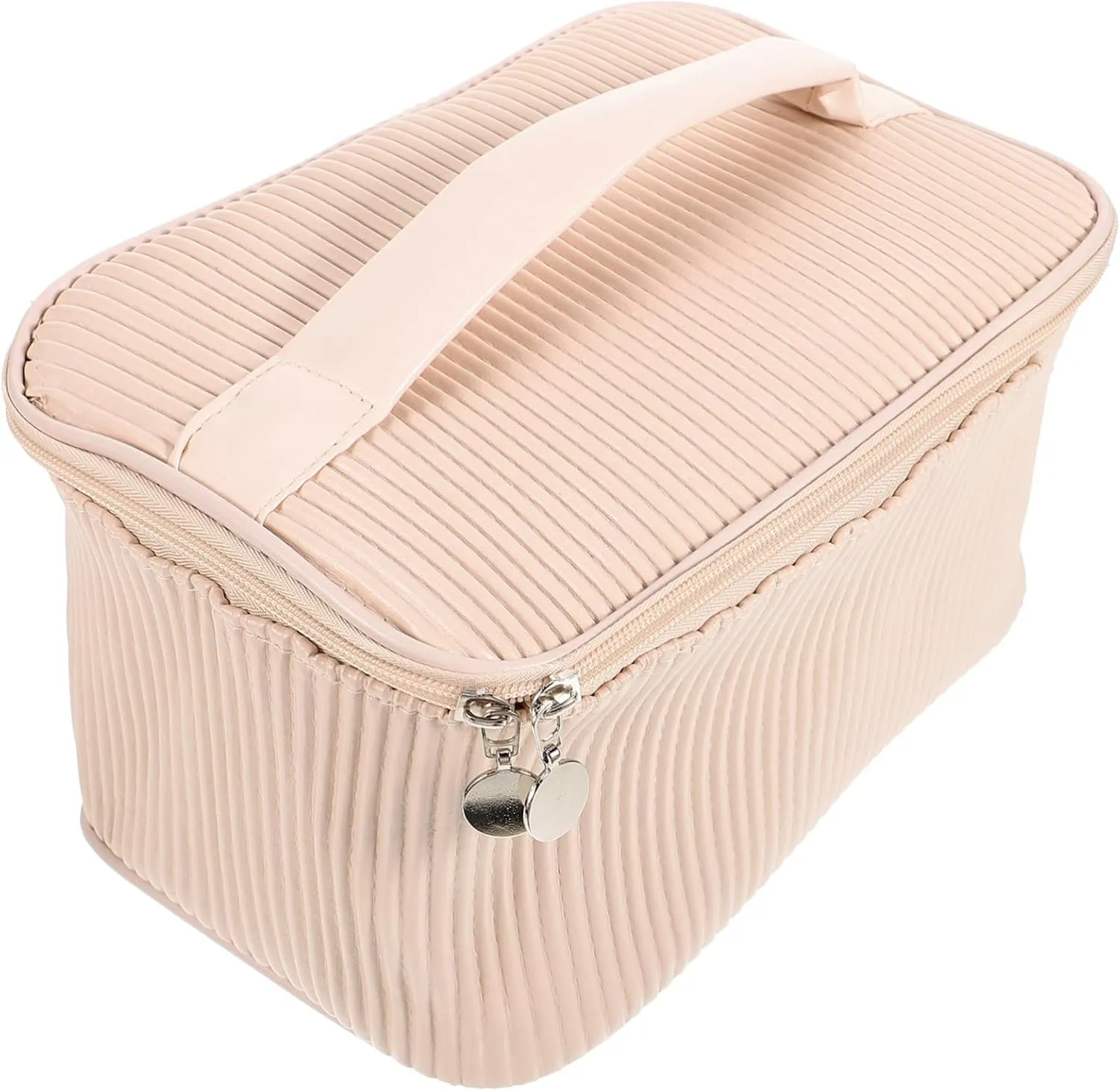 Travel Toiletry Bag Makeup Bag 10 Compartments Portable Pu Leather Organizer for Women for Travel Business