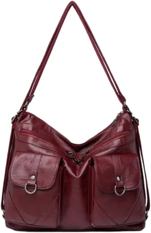 Trendy Hobo Shoulder Bags Women 2025 Spring Large Size Crossbody Purse Satchel Backpack Tote Handbags Multi-Pockets
