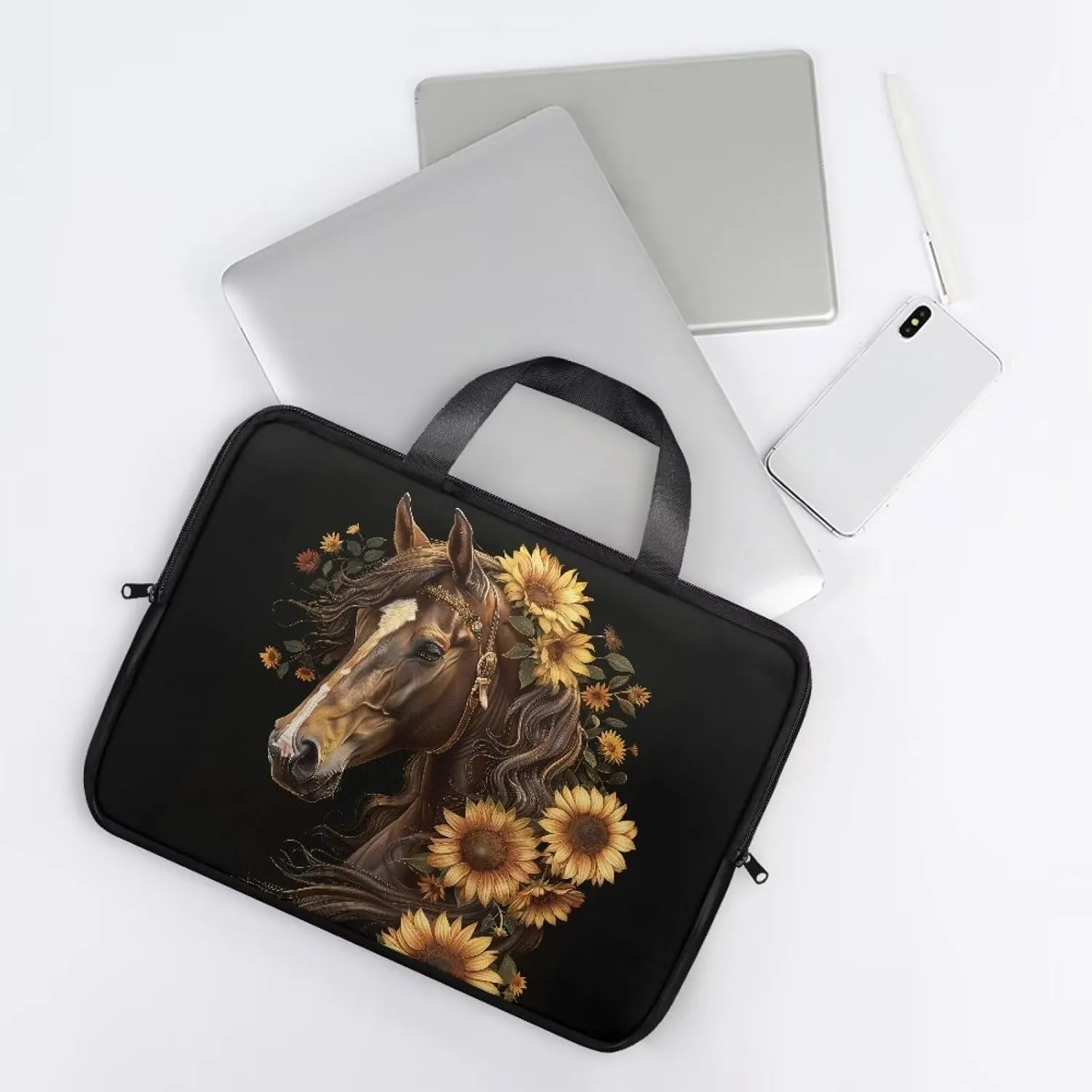 Uasibuni 15.6In Laptop Tote Bag for Travel,13" Computer Bag,14" 15" 17" 17.3" Laptop Messenger Bags