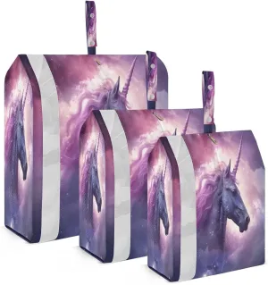 Unicorn Pink Cloud Compression Packing Cubes for Travel Packing Organizers Large Luggage Organizers Bags for Women Travel Accessories