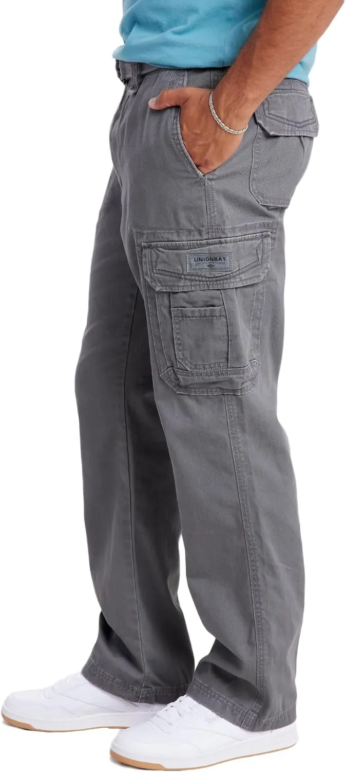 UNIONBAY Men's Survivor Iv Relaxed Fit Cargo Pant-Reg and Big and Tall Sizes
