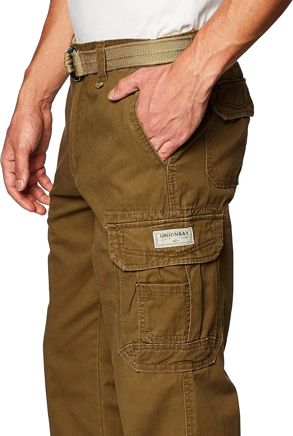 UNIONBAY Men's Survivor Iv Relaxed Fit Cargo Pant-Reg and Big and Tall Sizes