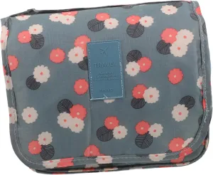 Vaguelly Travel Toiletry Bag Portable Wash Bag Hanging Hook Makeup Pouch for Women