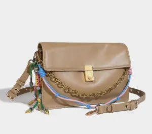 Vintage Shoulder Bag for Women, Trendy Coquette Small Satchel Underarm Purse Fashion Chain Purse Leather Handbag