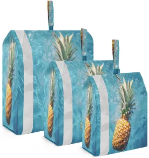 Water Pineapple Sea Compression Packing Cubes Large Travel Packing Cubes Luggage Organizers for Suitcases Travel Bag for Women Travel Accessories
