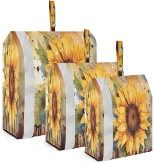 Watercolor Beautiful Sunflower Compression Packing Cubes Large Travel Packing Cubes Luggage Organizers for Suitcases Travel Bag for Travel Accessories