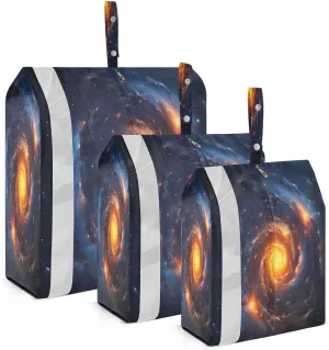 Watercolor Spiral Galaxy Stars Compression Packing Cubes Large Travel Packing Cubes Luggage Organizers for Suitcases Travel Bag for Women Men Travel Luggage