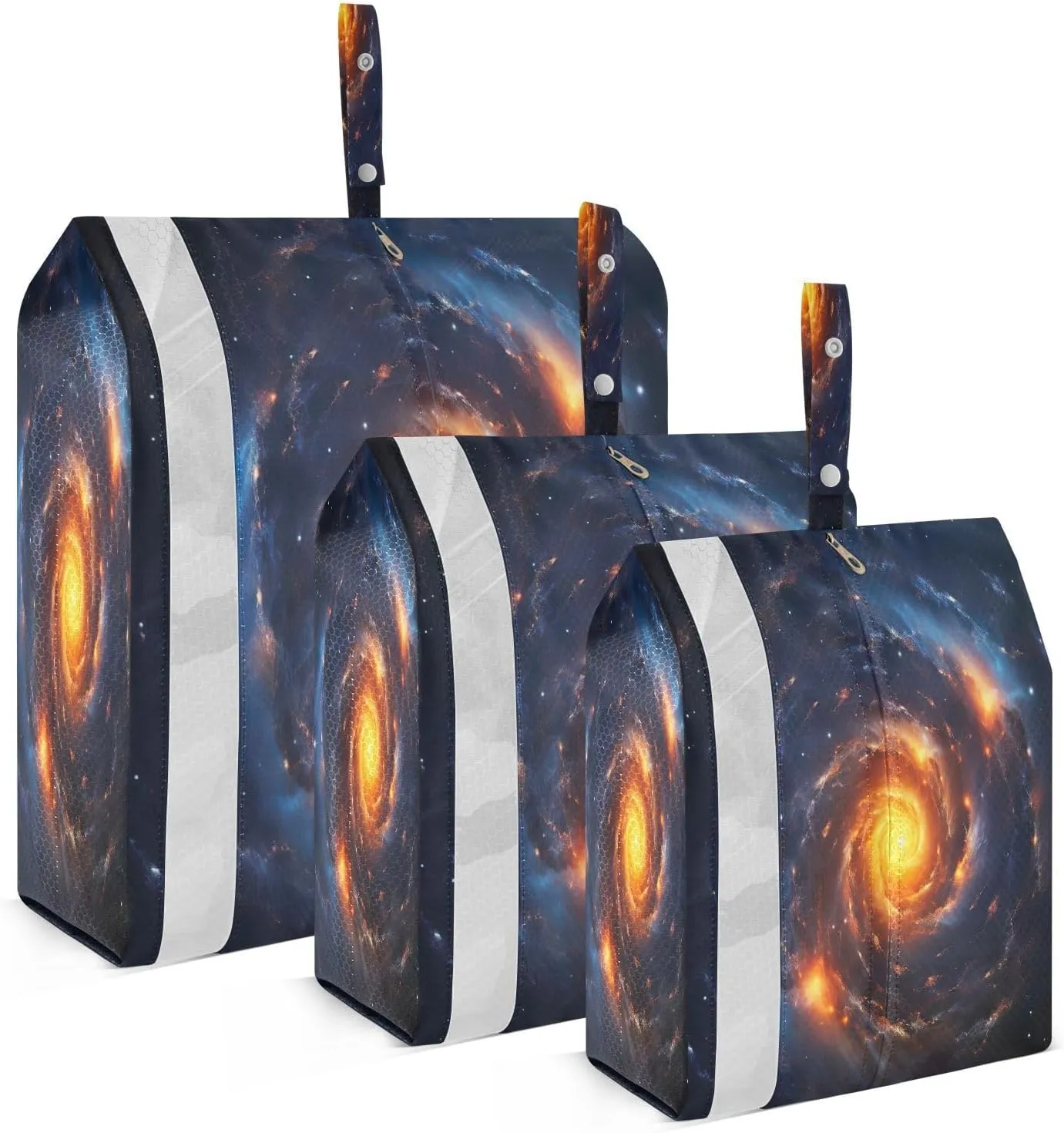 Watercolor Spiral Galaxy Stars Compression Packing Cubes Large Travel Packing Cubes Luggage Organizers for Suitcases Travel Bag for Women Men Travel Luggage