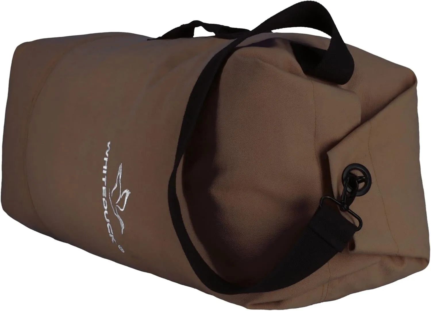 WHITEDUCK G.I Top Load Military Rucksack Style Double Strap Duffel Bag Heavy Duty and Water Resistant- Gym, Sports, Travel, Hiking, Backpacking (21" x 37", Brown)