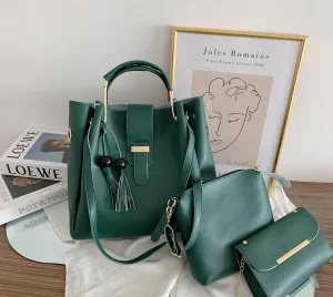 Women Handbags Shoulder Bags, Satchel Tote Bag, Trendy Messenger Bags One-Shoulder All-Match Handbags Women's Fashion Tote Bag Multi-Piece Set Simple Mother Bag (Color : OneColor)