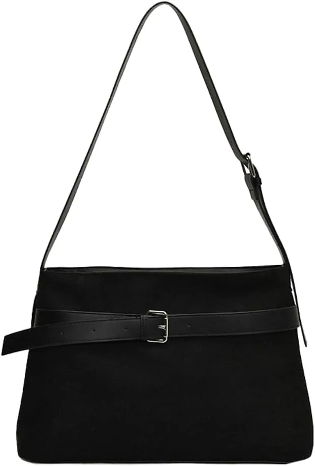 Womens Suede Bucket Bag Suede Crossbody Bag Large Slouchy Satchel Handbag Shoulder Bag Ladies Clutch Purse for Travel Work