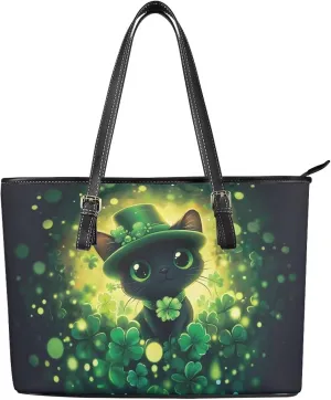 Women's Tote Bag Fashion Shoulder Bags Casual PU Leather Handbag With Zipper Large Capacity Travel Purse Work Bags