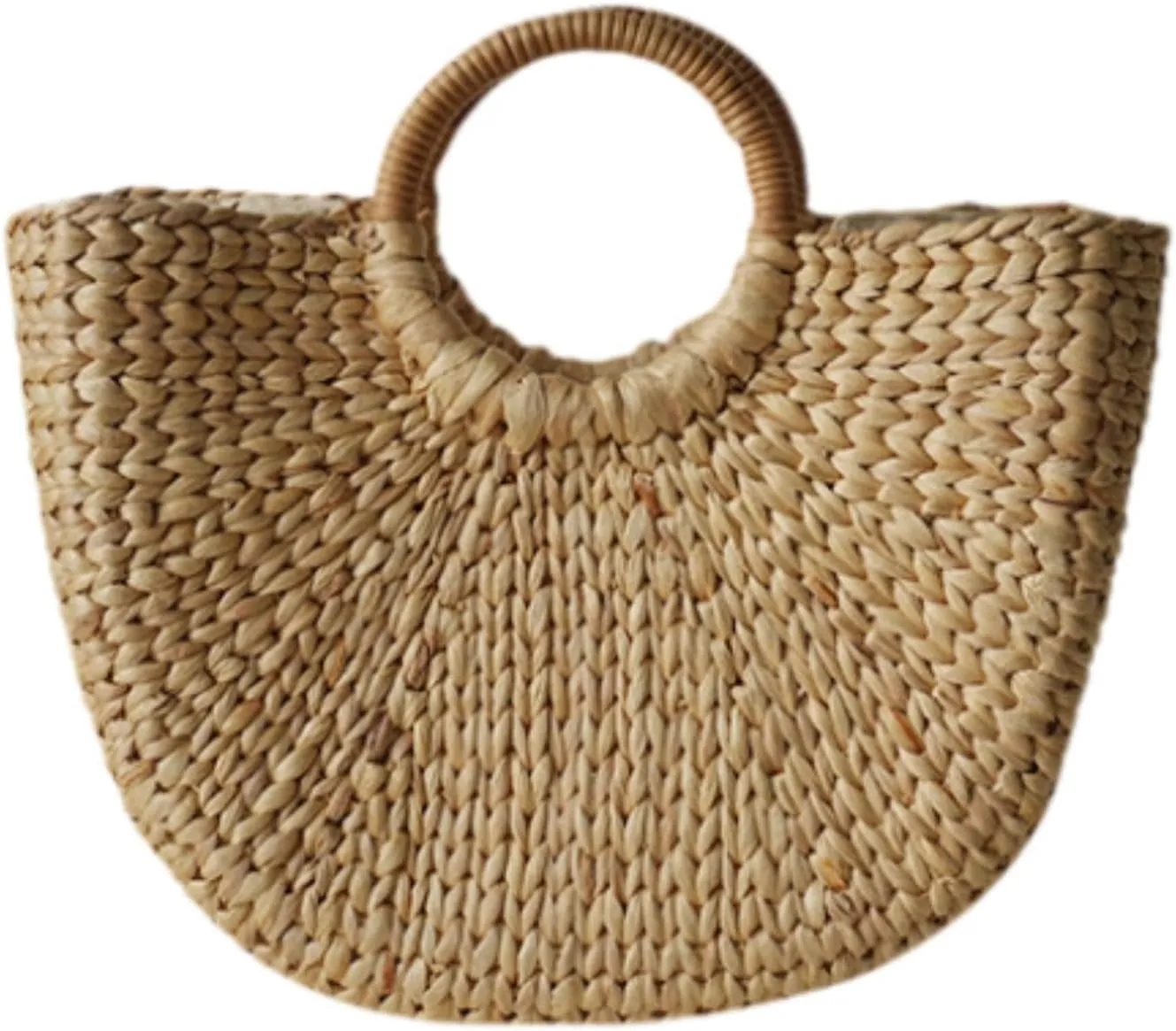 Woven Bag,Versatile Weave Bag with Handle, Handmade, Fashionable Summer Travel Bag, Women Straw Handbag,