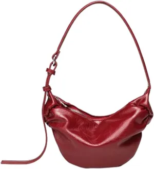 Y2k Crescent Hobo Bags Women 90s PU Leather Underarm Shoulder Bag Trendy Crossbody Purse Slouchy Retro Tote Handbag