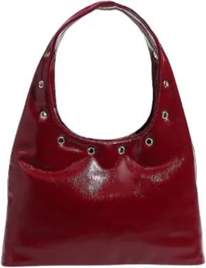 Y2k Crescent Hobo Bags Women 90s Trendy Studded Punk Satchels Shoulder Crossbody Purse PU Leather Underarm Tote Handbag