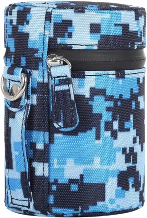 YUNCHAO Camera Accessories Camouflage Color Small Lens Case Zippered Cloth Pouch Box for DSLR Camera Lens, Size: 11x8x8cm Camera Bags