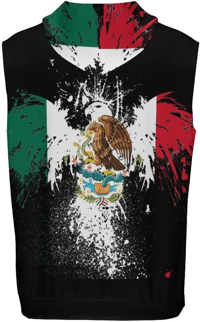Zakqeik Mens Summer Sleeveless Hooded Tank Top Kiribati Flag T-Shirt for Athletic Exercise Relaxed