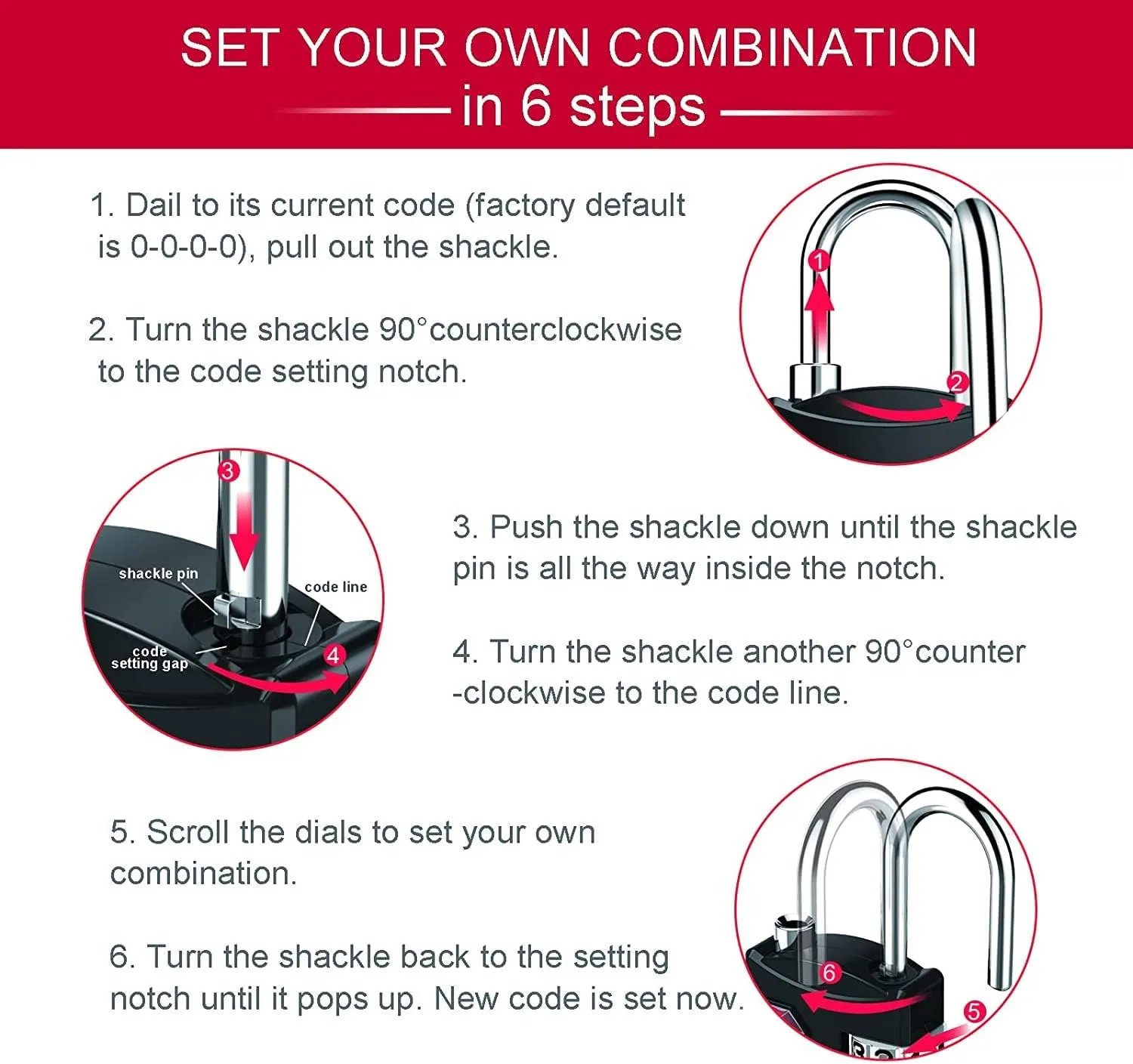 ZHEGE Travel Lock 2 Pack, Luggage Locks TSA Approved for Suitcase, Backpack, Briefcase Zippers, 4 Digit Combination Locks for Gym Lockers (Black and Silver)